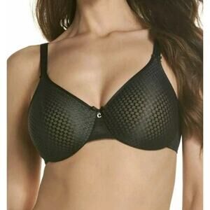 Chantelle Women's Black Magnifique Nouveau Full Coverage Plum Bra Size 40DD